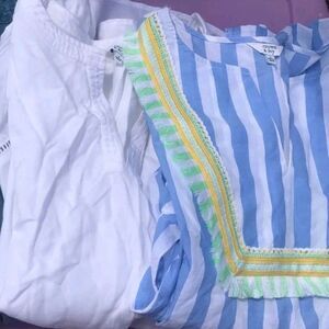 Crown & Ivy Women’s Size Small  Lot Of 2 Colorful Lightweight Summer blouse